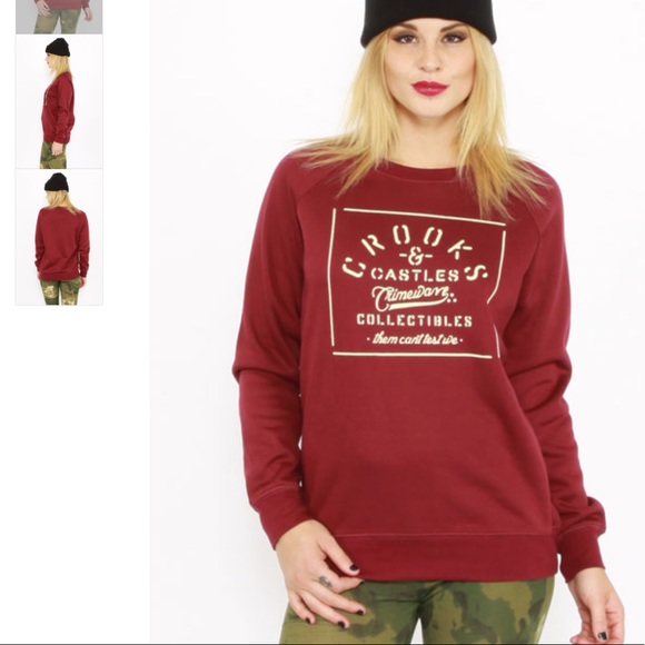 Back Hype Crewneck Boyfriend Oversized Sweater - Picture 2 of 5